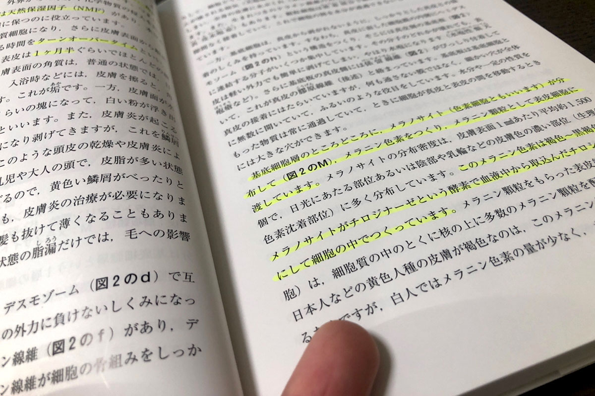 参考には勉強の跡が…。